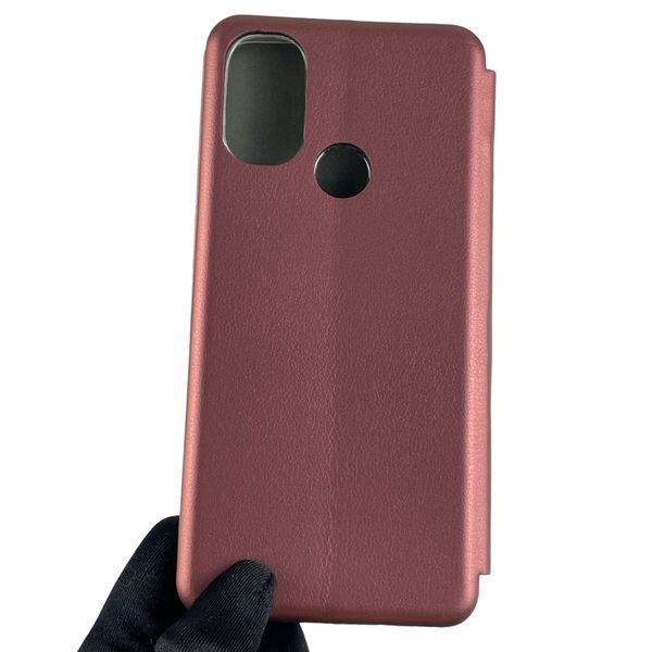 Чохол-книжка для Motorola Moto E20 із підставкою на моторола е20 бордова 0000796 фото