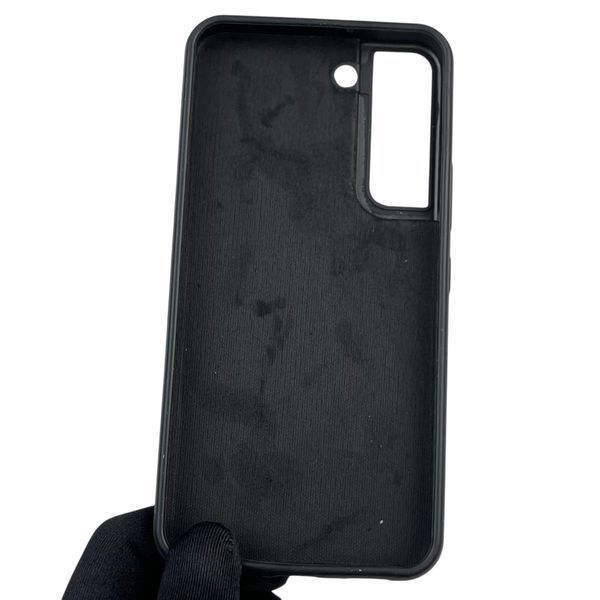 Чохол для Samsung Galaxy S22 (SM-S901B) силіконовий з мікрофіброю нековзний на самсунг с22 чорний 0032180 фото