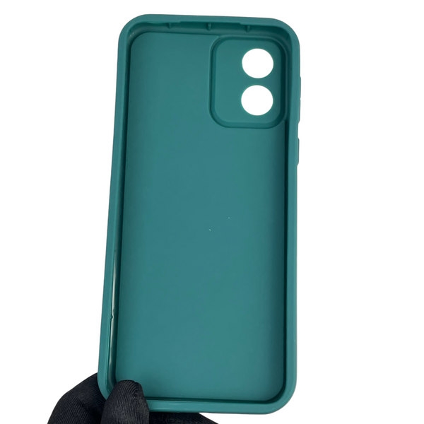 Чохол силіконовий Soft Touch з 3D принтом для Motorola Moto E13 (PAXT0034) темно-зелений (Повний захист камери) 0041736 фото