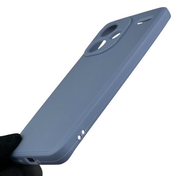Чехол для Xiaomi Redmi Note 13 Pro Plus с квадратными гранями на сяоми редми нот 13 про плюс голубой 0012874 фото