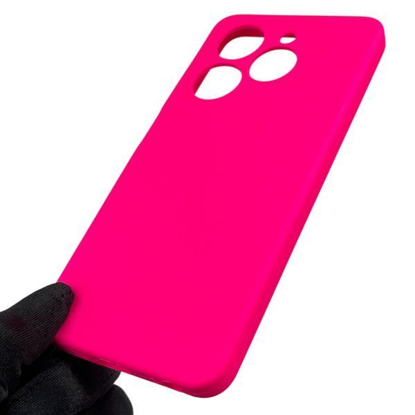 Чехол для TECNO Spark Go 2024 (BG6) силиконовый с микрофиброй нескользящий на техно спарк го 2024 малиновый 0032306 фото