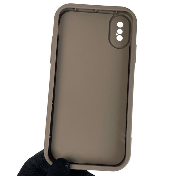 Чехол силиконовый Soft Touch с 3D принтом мема сибу для Apple iPhone X коричневый (Полная защита камеры) 0048267 фото