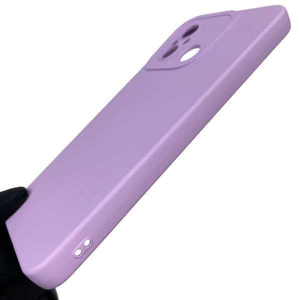 Чохол для Xiaomi Redmi 11A однотонний матовий силіконовий з мікрофіброю із захистом камери на сяомі редмі 11а бузковий 0000340 фото