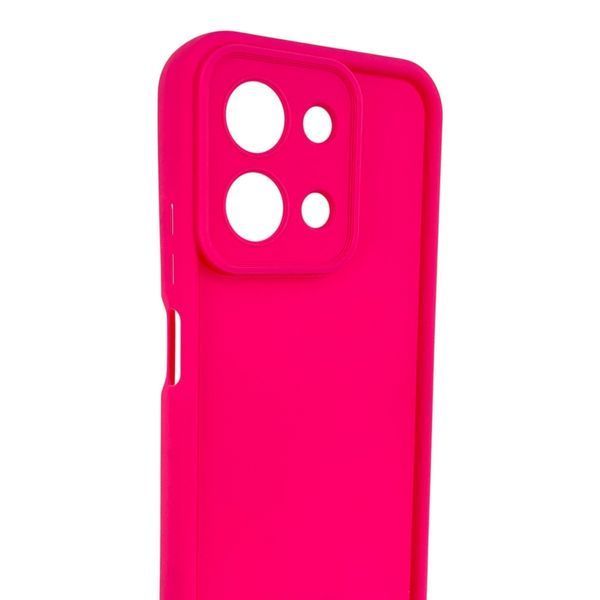 Чехол силиконовый Soft Touch для Xiaomi Poco C85 малиновый (Полная защита камеры) 0053863 фото