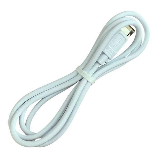 Кабель Hoco X122 USB &ndash; Lightning 1 м белый (силиконовый, 2.4A, передача данных) 0062552 фото