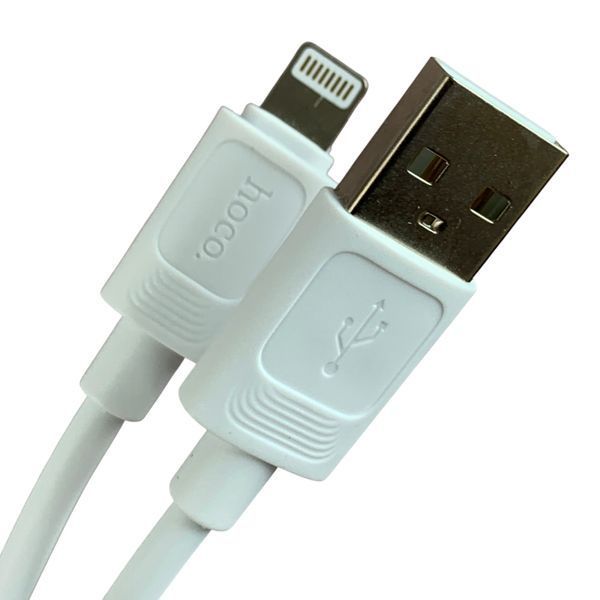 Кабель Hoco X122 USB &ndash; Lightning 1 м белый (силиконовый, 2.4A, передача данных) 0062552 фото