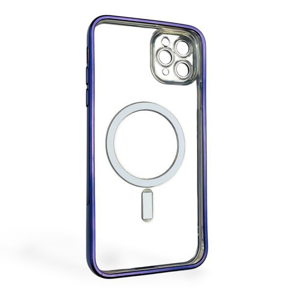 Чохол для Apple iPhone 11 Pro Max з лінзами на камері з MagSafe на айфон 11 про макс фіолетовий 0034352 фото