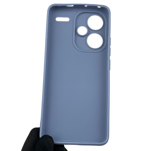 Чехол для Xiaomi Redmi Note 13 Pro Plus с квадратными гранями на сяоми редми нот 13 про плюс голубой 0012874 фото