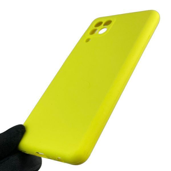 Чохол для Samsung Galaxy M32 4G (SM-M325F) силіконовий з мікрофіброю нековзний на самсунг м32 4г жовтий 0032138 фото