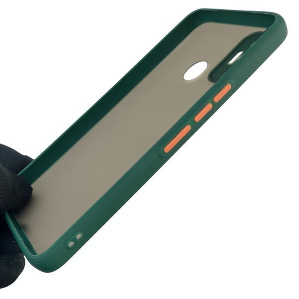 Чехол для телефона Tecno Spark 7 (KF6n) с высокими бортами с защитой камеры на техно спарк 7 темно-зеленый 0026129 фото