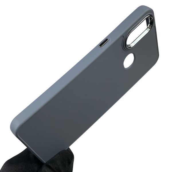 Чехол для Samsung Galaxy A10s (SM-A107F) с защитой на камеры с микрофиброй на самсунг а10с серый 0012191 фото
