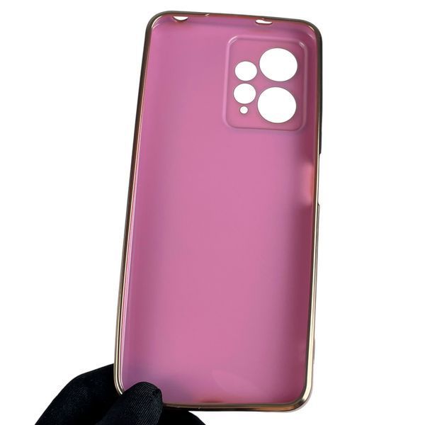 Чохол для Xiaomi Redmi Note 12 4G із золотою окантовкою із захистом камери на сяомі редмі нот 12 4г бузковий 0008253 фото