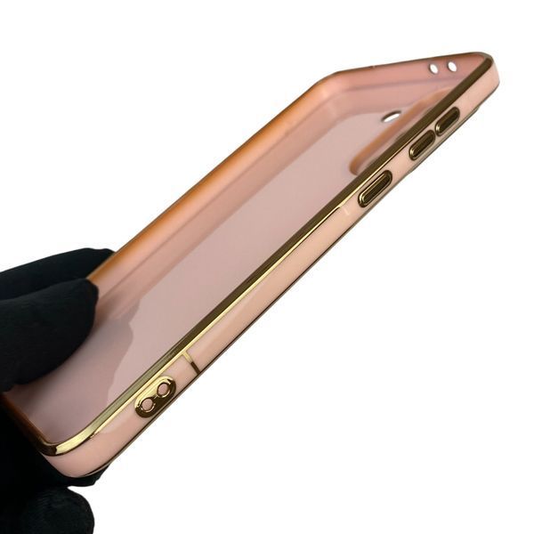 Чехол для Samsung Galaxy A36 5G SM-A366U с кольцом MagSafe с золотой окантовкой на самсунг а36 пудровый gs1 0022390 фото