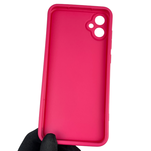 Чохол силіконовий Soft Touch з 3D принтом для Samsung Galaxy A05 (SM-A055) малиновий (Повний захист камери) 0040371 фото
