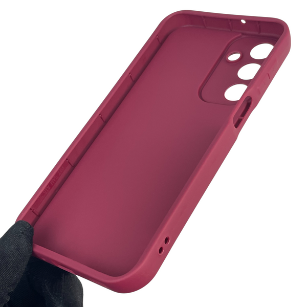 Чехол силиконовый Soft Touch с 3D принтом Майнкрафт для Samsung Galaxy A16 (SM-A165) бордовый (Полная защита камеры) 0041167 фото