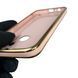 Чехол для Realme C30 с кольцом MagSafe с золотой окантовкой на реалми с30 пудровый gs1 0022797 фото 5