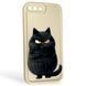Чехол силиконовый Soft Touch с 3D принтом злой котик для Apple iPhone 8 Plus молочный (Полная защита камеры) 0047236 фото 1