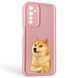 Чехол силиконовый Soft Touch с 3D принтом мема сибу для Realme 6s розовый (Полная защита камеры) 0048217 фото 1
