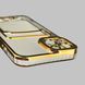 Чохол для Apple iPhone 13 із золотою окантовкою з кишенькою для карток на айфон 13 золотий 0013002 фото 5