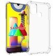 Чехол-накладка для Samsung Galaxy M31 прозрачная с бронь углами с защитой камеры противоударная (самсунг галакси м31)