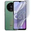 Плёнка гидрогелевая для Xiaomi POCO C61 глянцевая на сяоми поко с61 прозрачная