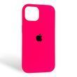 Чехол Silicone Case для Apple iPhone 15 розовый (софт-тач, микрофибра внутри)