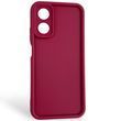 Чохол силіконовий Soft Touch для Oppo A17 бордовий (Повний захист камери)