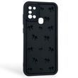 Чехол силиконовый Soft Touch с 3D принтом Бантики для Samsung Galaxy A21s черный (Полная защита камеры) 0057623 фото