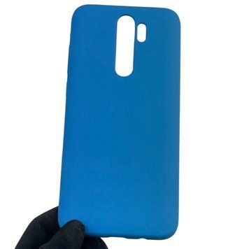Чехол для Xiaomi Redmi Note 8 Pro силиконовый с микрофиброй нескользящий на сяоми редми нот 8 про синий 0032781 фото