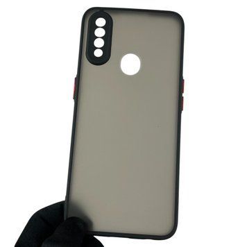 Чехол для Oppo A31 матовый с высокими бортами с защитой камеры на оппо A31 черный 0013392 фото
