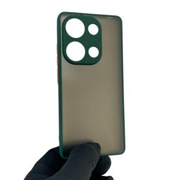 Чехол для телефона Xiaomi POCO M6 Pro 4G с высокими бортами защитой камеры на сяоми поко м6 про темно-зеленый 0026181 фото