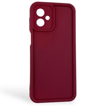 Чехол силиконовый Soft Touch для Motorola G14 бордовый (Полная защита камеры) 0054372 фото