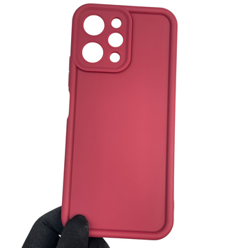 Чохол силіконовий Soft Touch для Xiaomi Redmi 12 бордовий (Повний захист камери) 0039800 фото