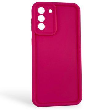 Чехол силиконовый Soft Touch для Samsung Galaxy S21 Plus малиновый (Полная защита камеры) 0054040 фото