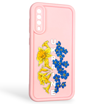 Чехол силиконовый Soft Touch с 3D принтом для Samsung Galaxy A50s (SM-A507F) розовый (Полная защита камеры) 0041983 фото