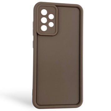 Чехол силиконовый Soft Touch для Samsung Galaxy A72 коричневый (Полная защита камеры) 0053990 фото