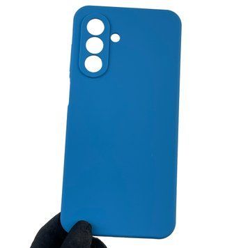 Чехол для Samsung Galaxy A26 (SM-A266) силиконовый с микрофиброй нескользящий на самсунг а26 синий 0031882 фото