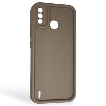 Чохол силіконовий Soft Touch для Tecno Spark 6 Go (KE5) коричневий (Повний захист камери) 0044302 фото