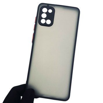 Чехол для Samsung Galaxy A31 SM-A315F противоударный с высокими бортами с защитой камеры на самсунг а31 чёрный 0000922 фото