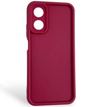Чехол силиконовый Soft Touch для Oppo A17 бордовый (Полная защита камеры) 0054311 фото