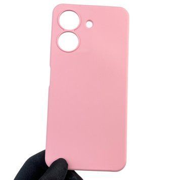 Чехол для Xiaomi POCO C65 силиконовый с микрофиброй нескользящий на сяоми поко с65 розовый 0032464 фото