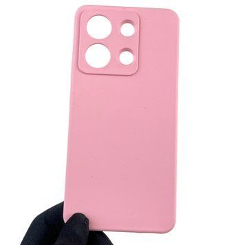 Чохол для Xiaomi Redmi Note 13 4G силіконовий з мікрофіброю нековзний на сяомі редмі нот 13 4г рожевий 0032729 фото