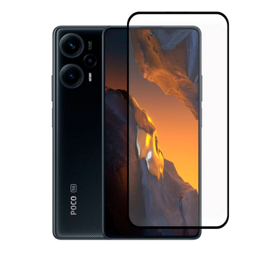 Защитное стекло для телефона Xiaomi POCO F5 противоударное полноэкранное на сяоми поко ф5 черное 0038859 фото