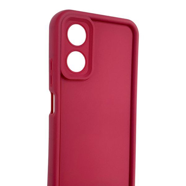 Чехол силиконовый Soft Touch для Oppo A17 бордовый (Полная защита камеры) 0054311 фото