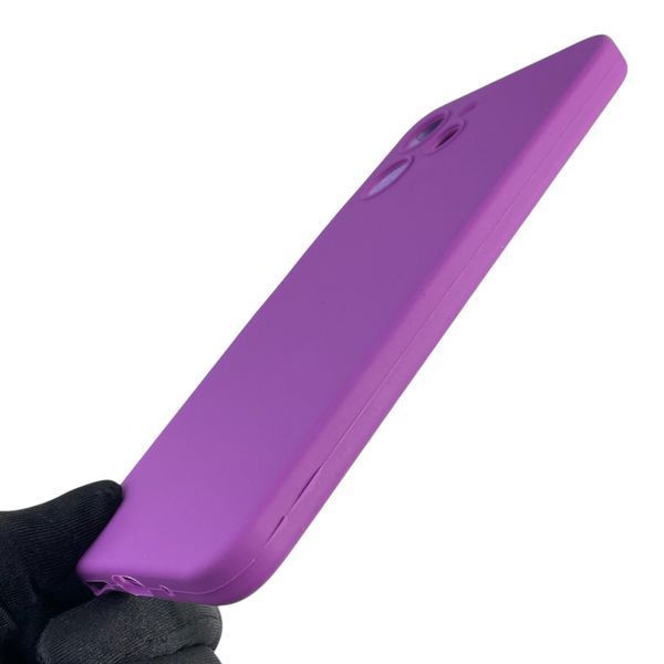 Чехол для Xiaomi Redmi 12 4G силиконовый с микрофиброй нескользящий на сяоми редми 12 4г фиолетовый 0032577 фото