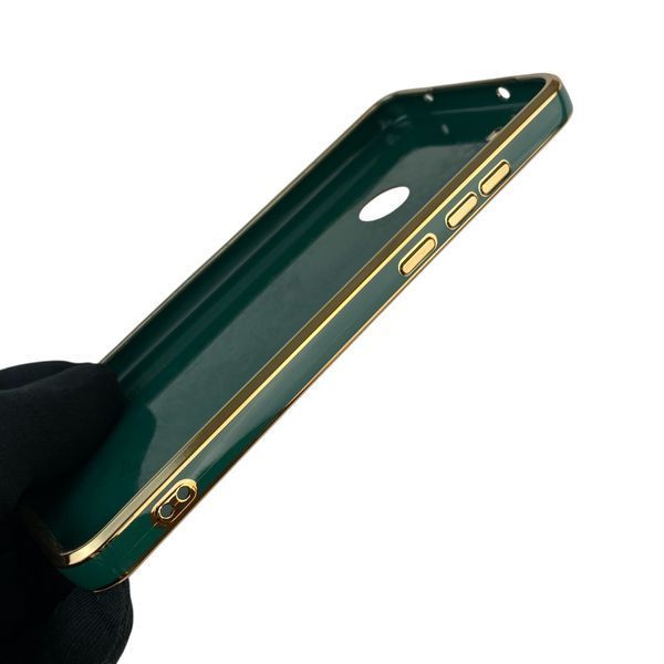 Чехол для Xiaomi Redmi Note 8T с кольцом MagSafe с золотой окантовкой на сяоми редми нот 8т темно-зелёный gs1 0022678 фото