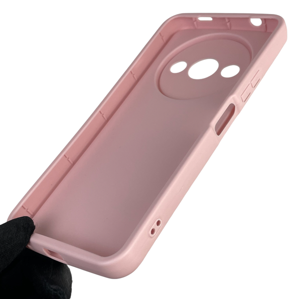 Чохол силіконовий Soft Touch для Xiaomi Redmi A3 пудровий (Повний захист камери) 0039912 фото