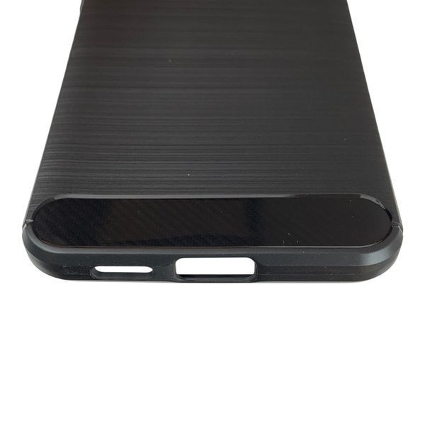 Чохол для телефона Samsung Galaxy S25 FE карбоновий протиударний з високими бортами чорний 0052236 фото