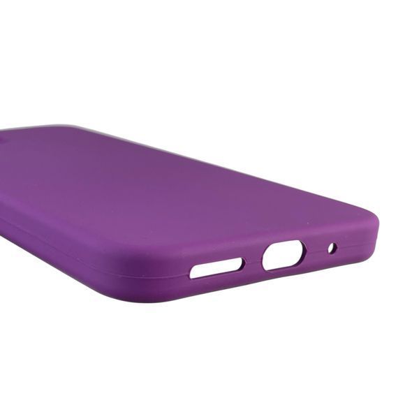 Чехол для Xiaomi Redmi 12 4G силиконовый с микрофиброй нескользящий на сяоми редми 12 4г фиолетовый 0032577 фото