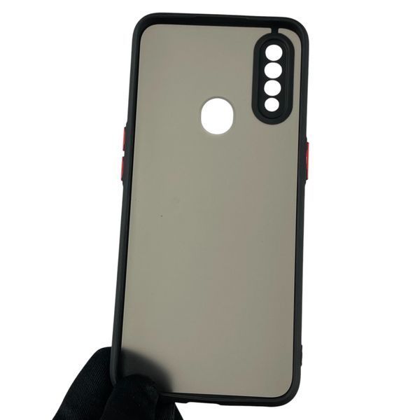 Чехол для Oppo A31 матовый с высокими бортами с защитой камеры на оппо A31 черный 0013392 фото